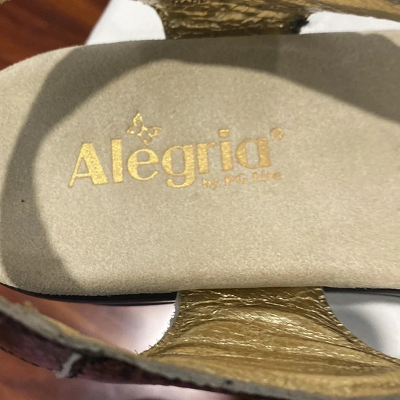 ALEGRIA Leather Sandals, 40, Autumn Flowers, Cushioned, WAS $110 *NEW!* - Picture 3 of 4